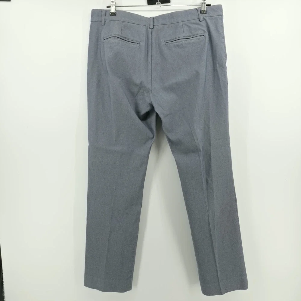 Mizzen & Main Performance Chino Mens Pants 34x29 Solid Light Blue Cotton Blend